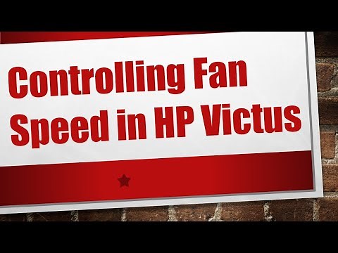 Controlling Fan Speed in HP Victus
