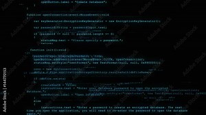 Software hacker code with digital interference