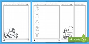 Internet Safety Design a Poster Worksheet Pack