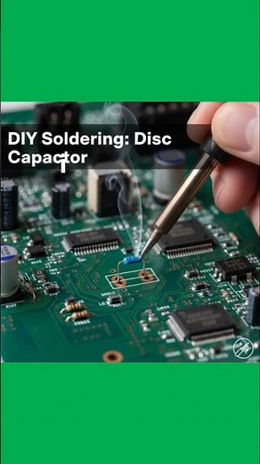 Master the Solder: Perfecting Disc Capacitor Placement 🔌✨#Soldering #Electronics #disccapacitor