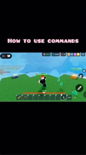 How to use commands in bedwars roblox 👆🏻. #subscribe #ytshorts #bedwars #roblox