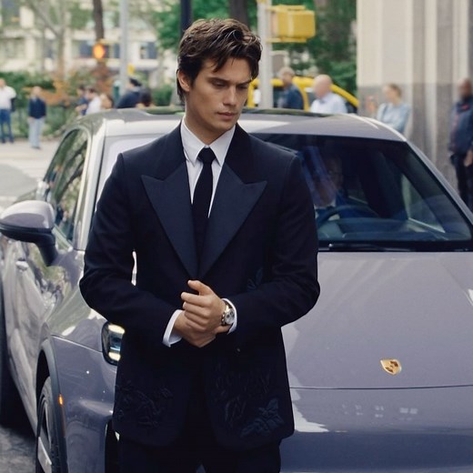 Nicholas Galitzine on Instagram: "I got to dress up for fashion’s biggest night and arrive in style courtesy of the new all-electric Porsche Macan. Watch the full episode on Vogue.com."