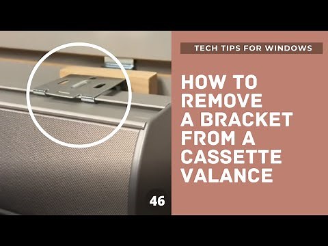 HOW TO REMOVE BRACKET FROM A CASSETTE VALANCE - uninstall brackets take off roller shade zebra sheer