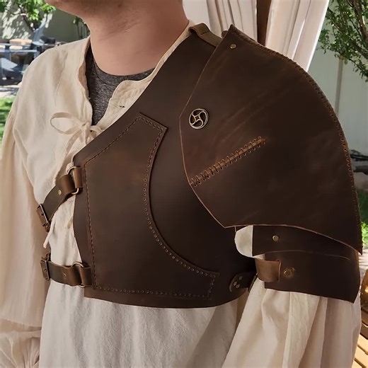 Leather Pauldrons Shoulder Armor 3 Pack - Three DIY PDF Patterns and Video Tutorial - Cosplay LARP - Etsy