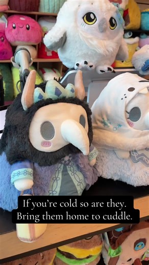 Don’t let them freeze!! #squishable #friends #plushies #squishtok #cuddles