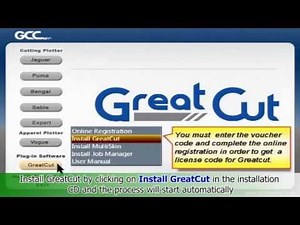 GCC Cutting Plotter - Greatcut Installation and Operation (Updated Version)