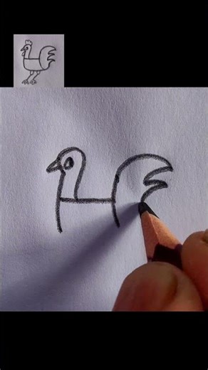 simple bird drawing
