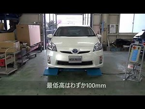設置工事不要！自動車整備用移動式リフト
