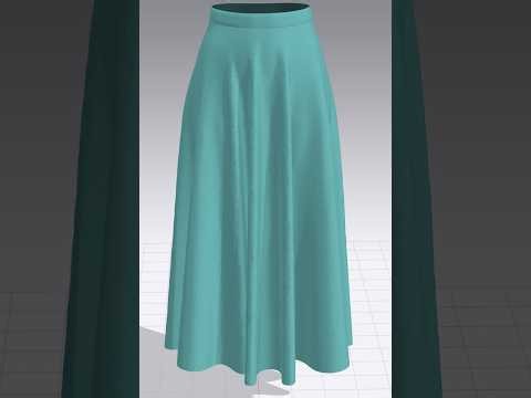 Fixed Waistband Flare Skirt Pattern Making,Optitex Pattern Making & CLO 3D Stitching Tutorial