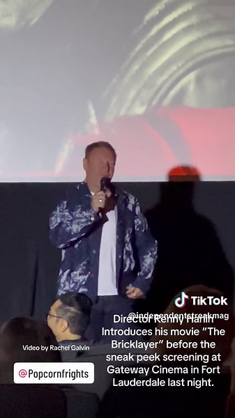 Last night at Gateway Cinema in Fort Lauderdale, the director Renny Harlin, introduced his new film The Bricklayer“ before the sneak peek screening. Harlin is known for many movies, including “Cliffhanger,” “Nightmare on Elm Street, Part 4,” “The Long Kiss Goodnight,” “Die Hard 2” and many more. ##Director##ActionFilm##PopcornFrrights##AtewaitCinema##Movie##Events##FortLauderdale##SouthFlorida##TheBricklayer##MovieMagic