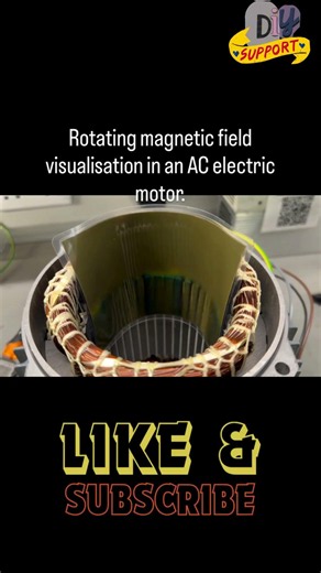 ⏳ Watch how shifting the current by 120 degrees creates a perfectly spinning magnetic vortex