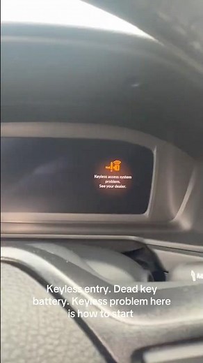 Here’s how to start a Honda with keyless problem or dead key battery. #keyless #honda #trending