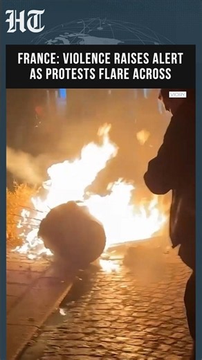 Paris: Police Clash With Protesters as Tear Gas and Water Cannons Deployed on Day Two | #shorts