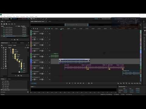 Adobe Audition CC - Merge Clips Together into a single Track