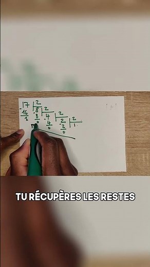 Comment convertir un nombre décimal en binaire? (base 10 en base 2) #shorts #réseaux #cybersécurité