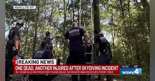 Police: Skydiving Instructor Dies in Fall Without Parachute in Nashville