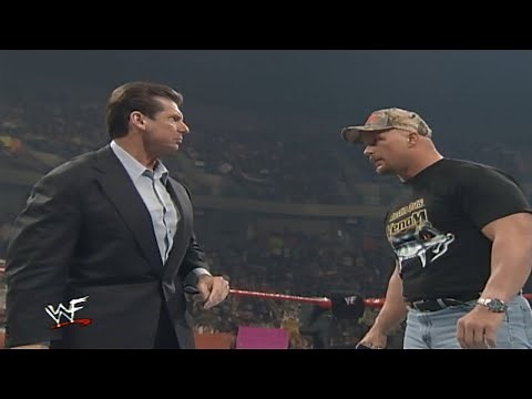 Stone Cold, Mr McMahon, The Rock & HHH Segment Part 1