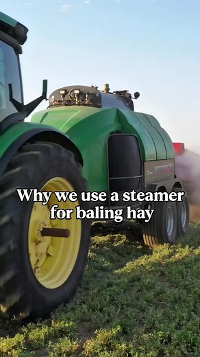 111 reactions · 7 comments | Why we use a steamer for baling hay #2jfarms #farmtok #alfalfa #alfalfahay #hayfarmer #steamer #haybales | 2J Farms TX | Facebook