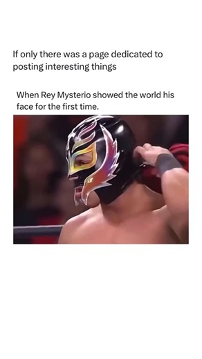 History Art Science Technology Nature Facts | Rey Mysterio first revealed his face on February 21, 1999, during the WCW SuperBrawl IX pay-per-view. In a high-stakes “Hair vs. Mask” tag... | Instagram
