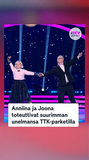 💃🕺 Anniina Hassinen ja Joona Korpinen pääsivät tanssimaan valssia TTK-parketille ennen finaalia. – Kaikki antoivat meille aplodit, Hassinen hehkutti iloisena tanssin jälkeen. 👉 https://www.mtvuutiset.fi/artikkeli/tata-et-nahnyt-tv-ssa-down-pari-anniina-ja-joona-toteuttivat-suurimman-unelmansa-ttk-parketilla/9260890 | MTV Uutiset