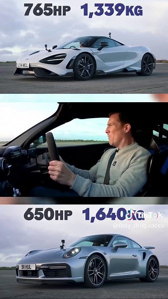 McLaren 765LT vs Porsche 911 Turbo S: Drag Race Showdown