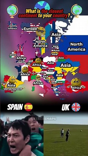 What is the closest continent to your country? #europe #geography #mapping #countries #memes