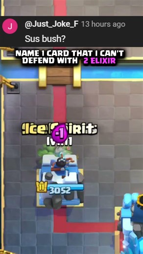 Suspicious Bush vs 2 Elixir💚 #clashroyale