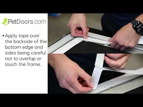 How to Install the Pet Door Screen Conversion Kit