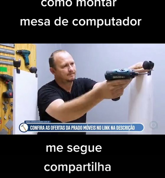 Montagem de Mesa de Computador - Passo a Passo