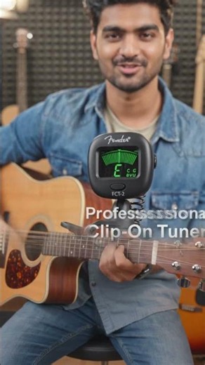 Fender FCT-2 Clip-On Tuner | Fast & Accurate Guitar, Bass & Ukulele Tuning
