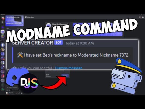 How to set a MODERATE NAME COMMAND on your discord bot! || Discord.js V14