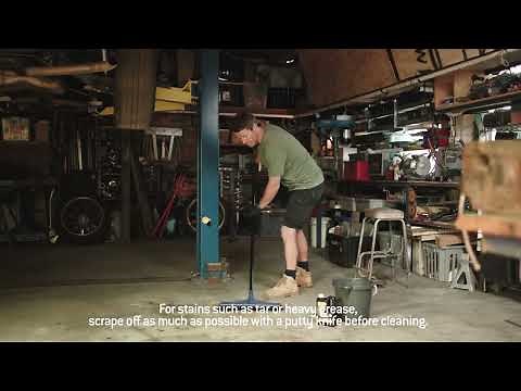 CLR - How to Clean Oil & Grease stains from your Garage Floor with CLR Oil & Grease Remover