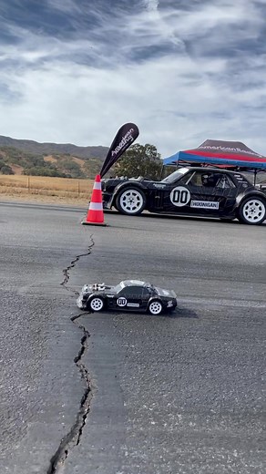 Have you ever dreamed of driving @kblock43’s 1400hp twin turbo methanol fed Hoonicorn? Well you’re in luck(kinda), now is your chance to drive your own! The Hoonicorn RC car by @teamassociatedrc has arrived, get yours at Hoonigan.com! #Hoonigan #Hoonicorn #rc #rccar #mustang