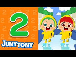 Aprendendo o Número 2 | Dois São Um Par | Números | Música Infantil | JunyTony em Português