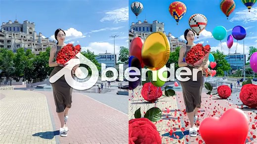 【中字】Blender VFX教程： 3D VFX 广告 - 如何制作跟踪视频 初学者详细课程