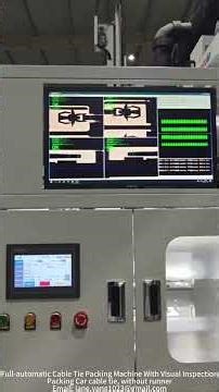 Full-automatic Cable Tie Packing Machine With Visual Inspection: Packing Car Cable Ties, No Runner