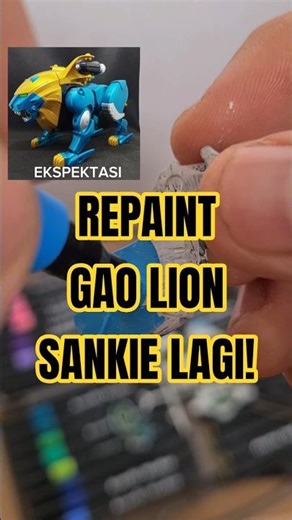 REPAINT GAO LION LAGI #mainan #repaint #customfigure