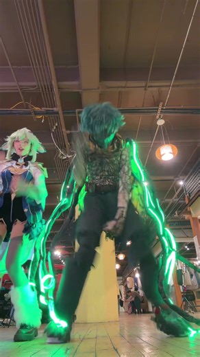 The green haired greeds (greed? Like kamen rider OOOs greed?) @Junie ʚꨄɞ 🔜 Katsu #fyp #mha #carnagedekucosplay #dance #deku