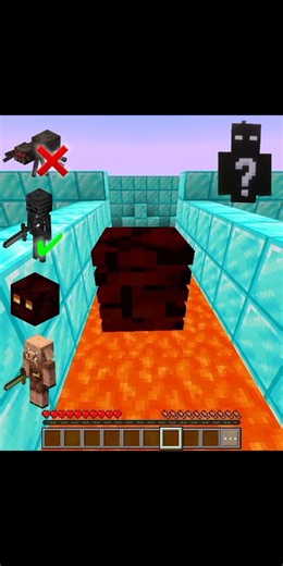 Which Mob Can Survive Lava? 🔥🤯 #minecraft #shorts