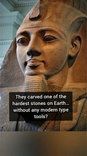 How Egyptians Carved Granite Without Iron Tools! 🤯 #history #sculpture