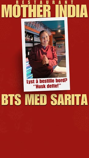 Noe av det vondeste vi vet? Å si «nei» til gjester når restauranten er full. 💔 Helgene hos Mother India blir fort fullbooket – så hvis du planlegger å komme, book bordet tidlig. Da kan vi si det vi elsker å si: 💫 «Velkommen – bordet ditt er klart.» ❤️ #SpicingUpTheNation | Restaurant Mother India