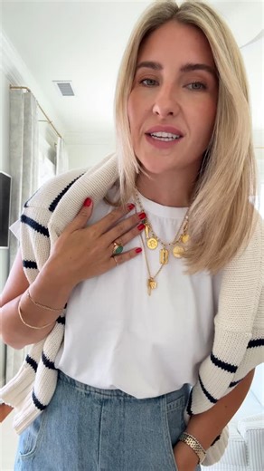 Megan Stokes on Instagram: "Jewelry makes the outfit! You can customize your own @shophart charm necklace on their website—and use my discount code if you do! Code MEGAN20 will take 20% off your chain. They rarely discount their jewelry, so this is huge! HART pieces have insane quality—they use 4x the amount of gold than what is standard, so if you’re not buying solid gold, this is literally the next best thing. My shorter charm necklace is the 18” Heritage chain. I started with the Carpe Diem c