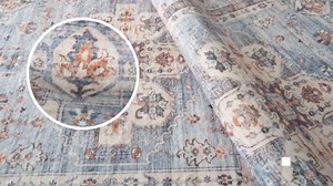 Washable Hallway Runner Rug 2x6: Non Slip Runner Rugs with Rubber Backing Soft Kitchen Rug Farmhouse Distressed Carpet Runner for Living Room Bedroom Bathroom (Blue, 2X6)