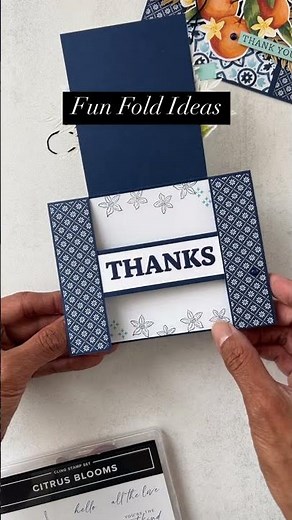 Easy Fun Fold Card Ideas with Stampin' Up! Citrus Blooms Bundle #funfoldcards #stampinup