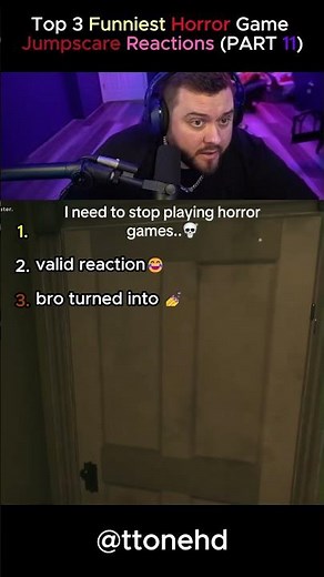 Top 3 Funniest Horror Game Jumpscare Reactions 😂 | Gamers Lost It