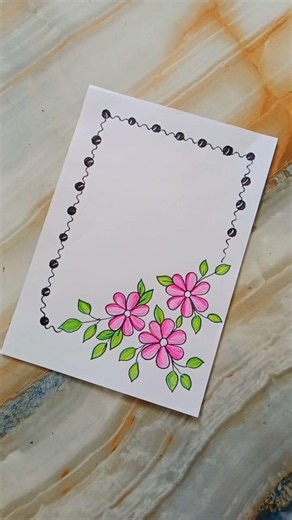 6 beautiful borderdesigns for project #frontpage #drawing #projectwork #assignment #shortsfeed