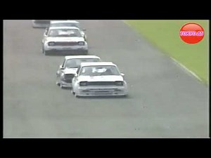 Sugo Starlet Grand Cup Race 1984 KP61 TOYOTA Starlet Dog fight!!