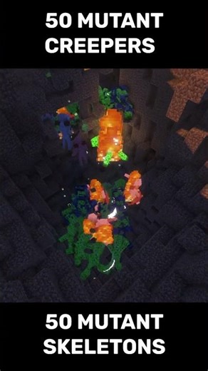 50 Mutant Creepers vs 50 Mutant Skeletons… Who Wins 💥🔥