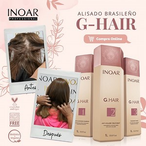⭐ Alisado Brasilero G.Hair Professional de INOAR es un tratamiento anti-frizz de alto rendimiento que trabaja para reducir el volumen y la acción anti-frizz de manera efectiva en el cabello dañado y encrespado dejando el cabello con una apariencia suave natural creando una película protectora que hace que los mechones sean más resistentes. 🛒 Tienda virtual: 👇👇 https://inoar.pe/.../kit-g-hair-premium-alisado-brasileno/ 🛵 Delivery y envío a provincias. #shampoo #makeup #hairproducts #longhair 