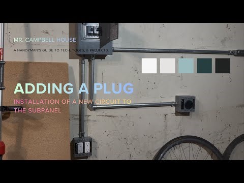 How to add a new circuit and receptacle to your service panel or breaker box!